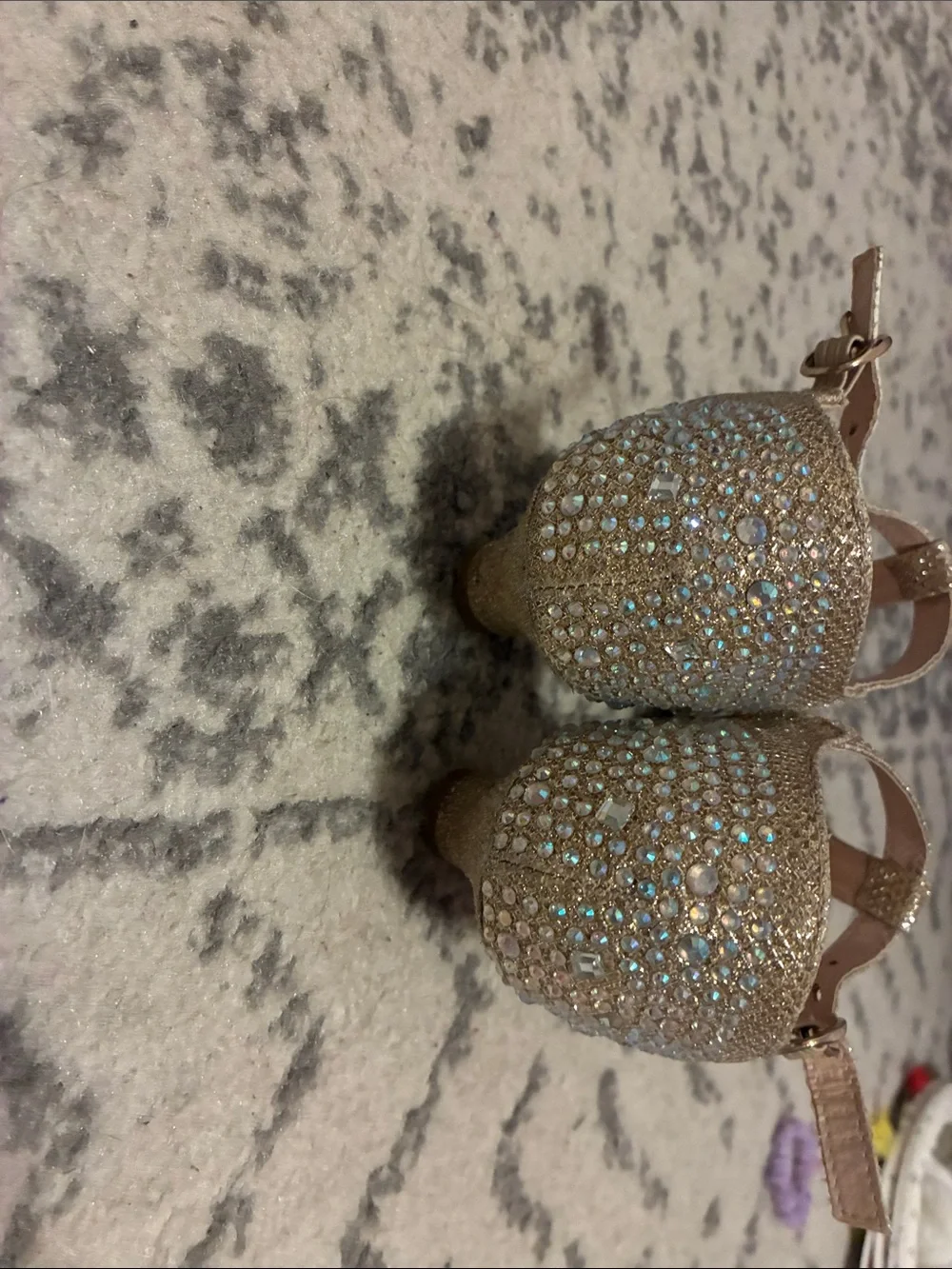 Girls' Sparkle T-Strap Dress Shoes - Gold